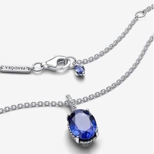 Authentic NEW Pandora Sparkling Statement Halo Pendant Necklace